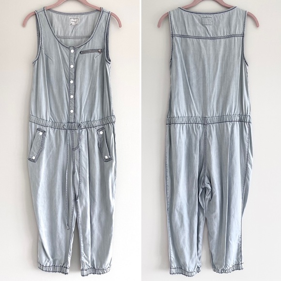 Ochirly Soft Denim Look Women’s Overalls - Picture 1 of 15